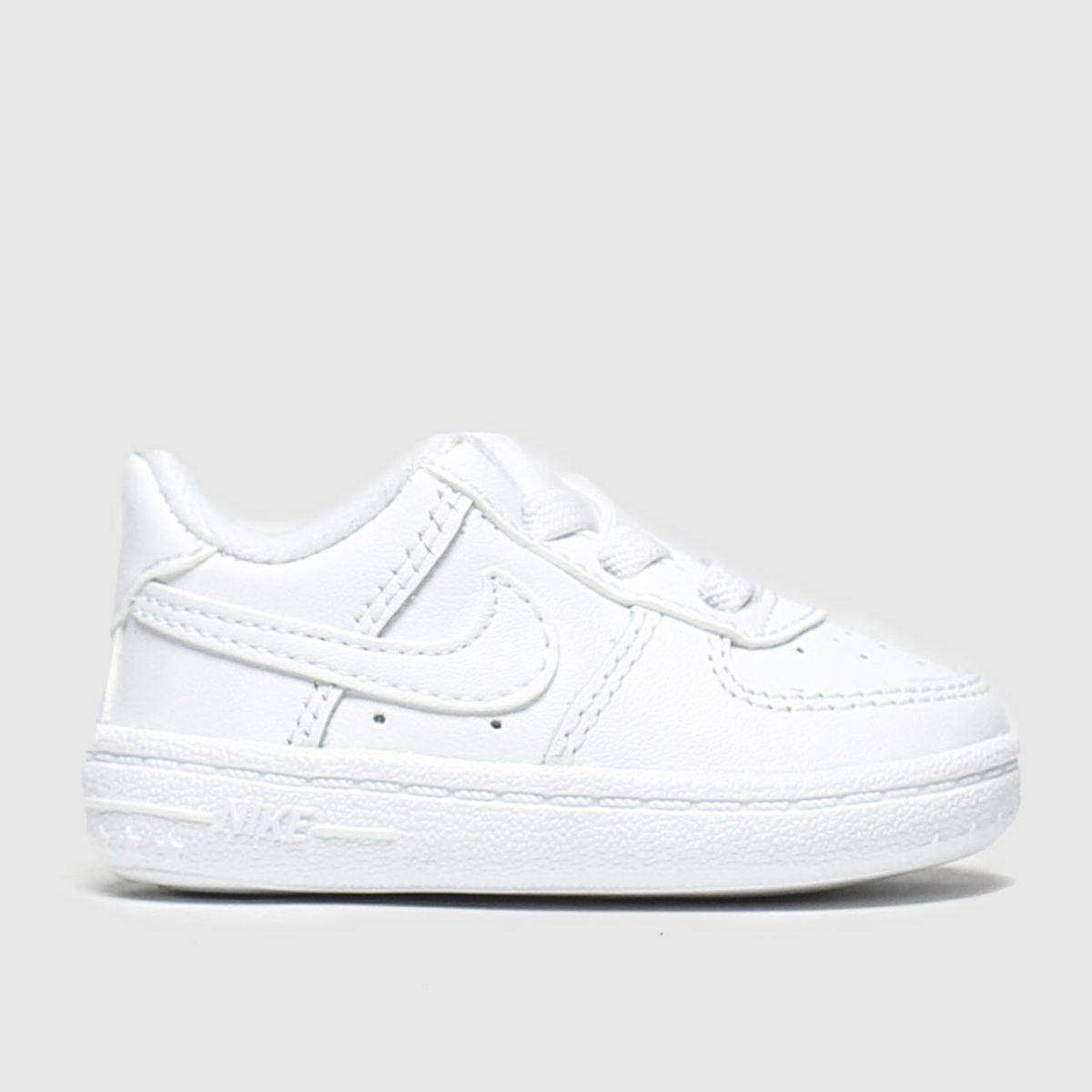 schuh Nike Air Force 1 Crib Baby in White