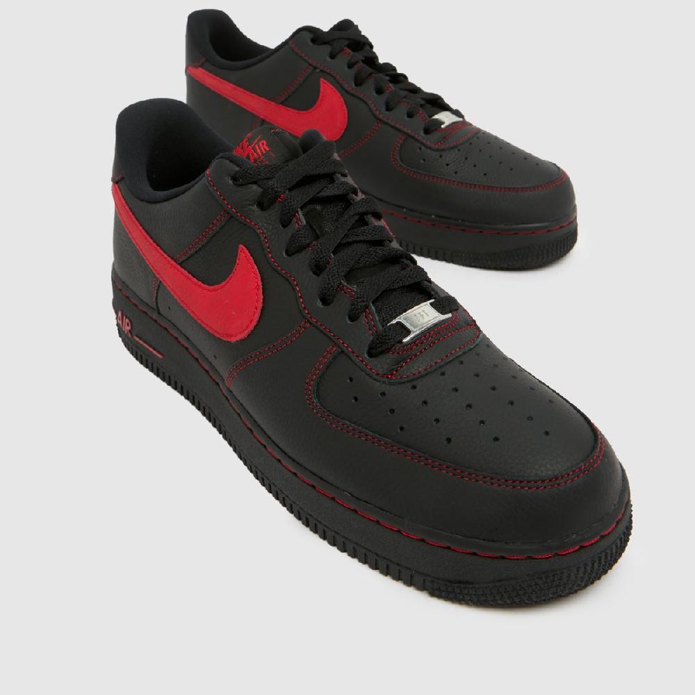 Schuh Nike Air Force 1 In Black & Red