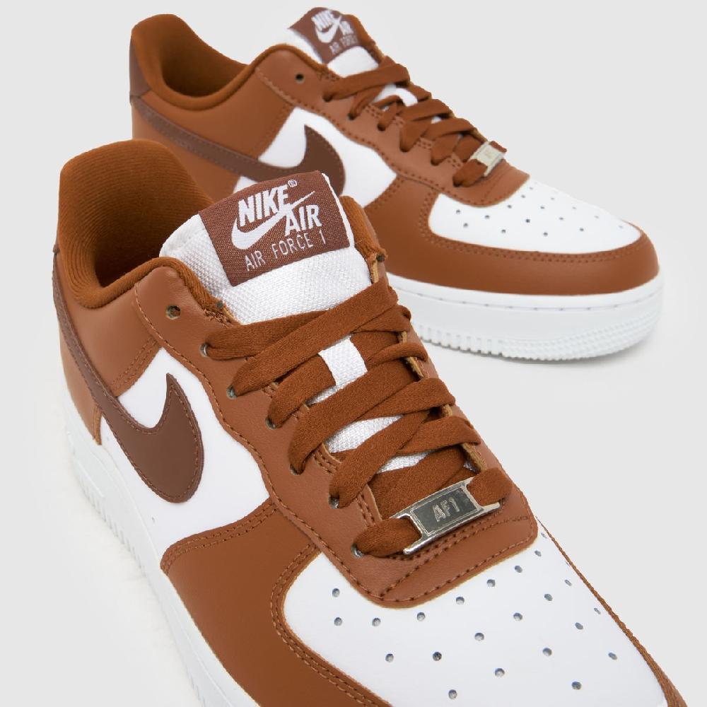 Schuh Nike Air Force 1 In Brown & White