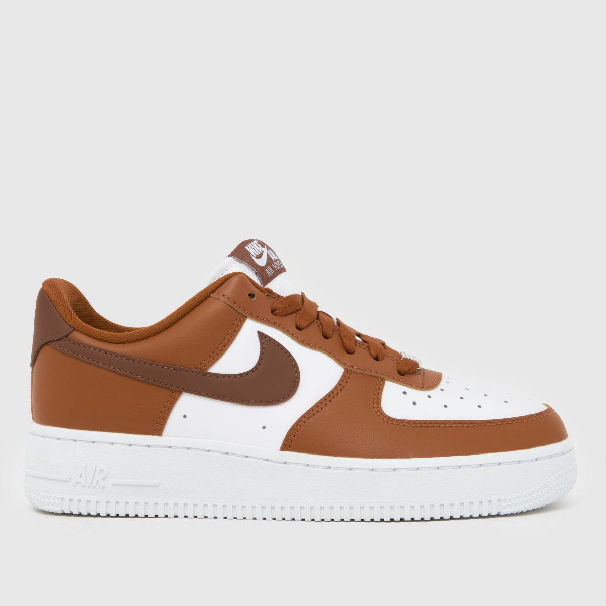 schuh Nike Air Force 1 in Brown & White