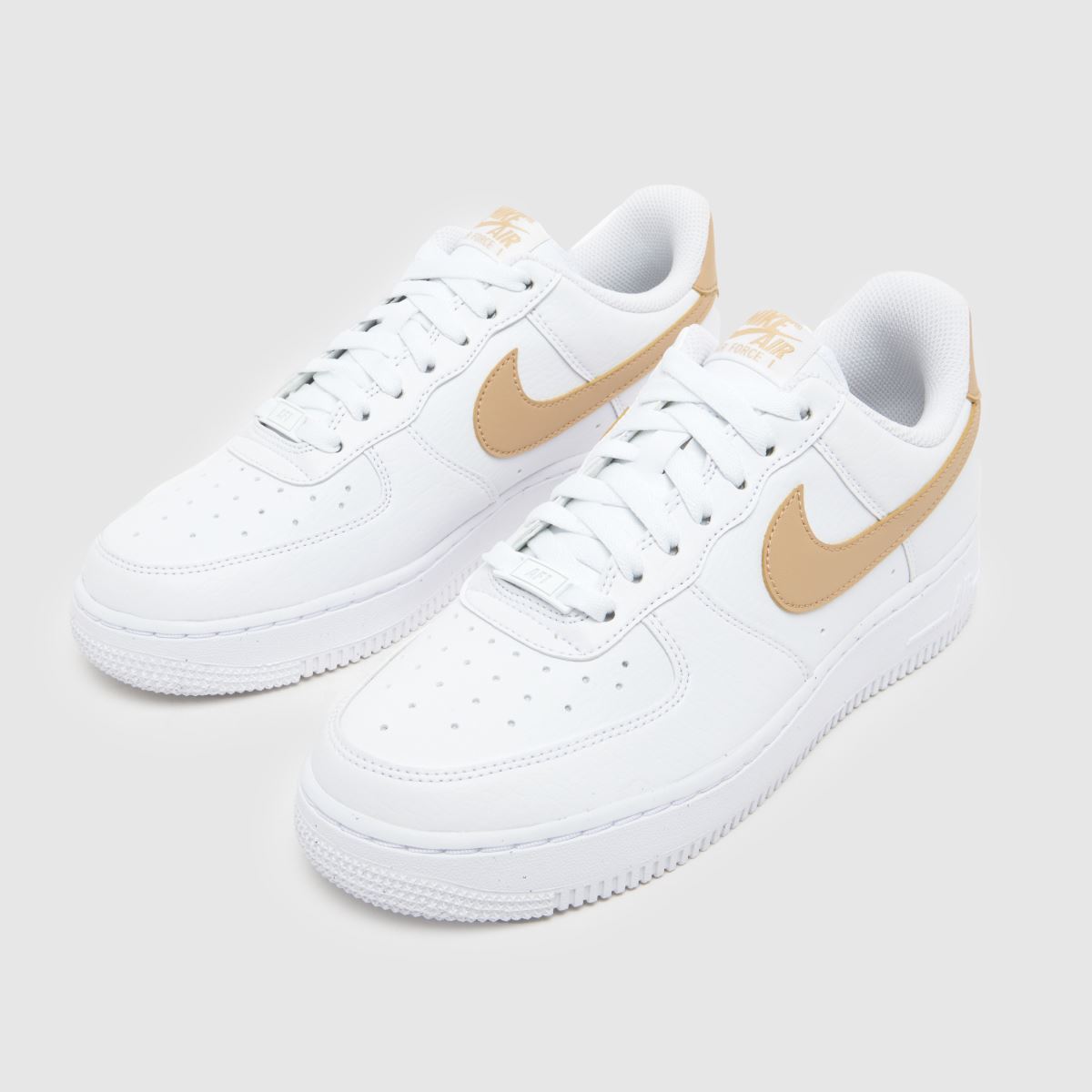 Schuh Nike Air Force 1 In White & Beige