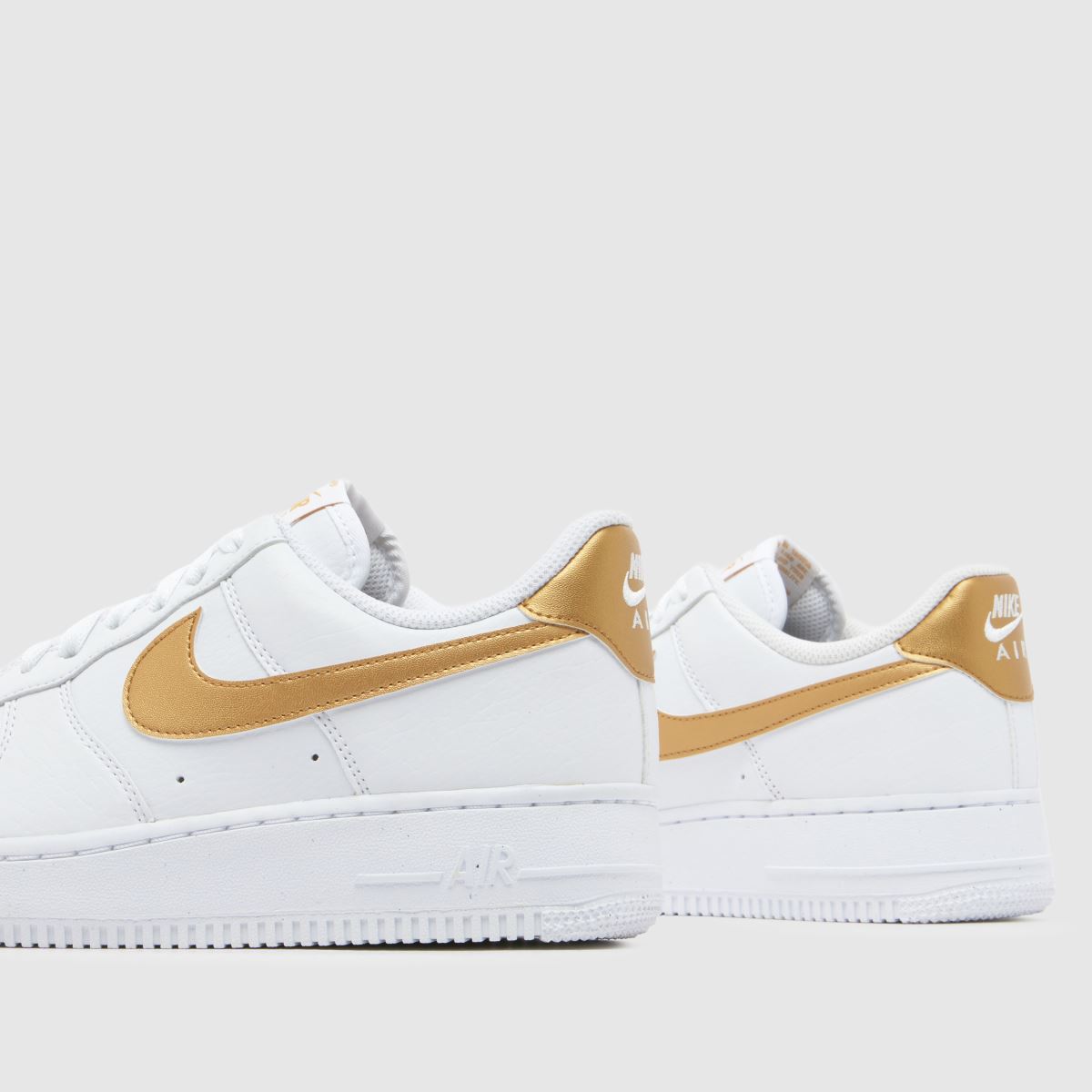 Schuh Nike Air Force 1 In White & Gold