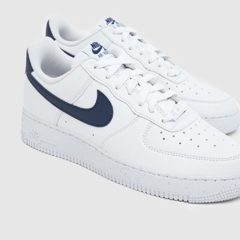 Schuh Nike Air Force 1 In White & Navy