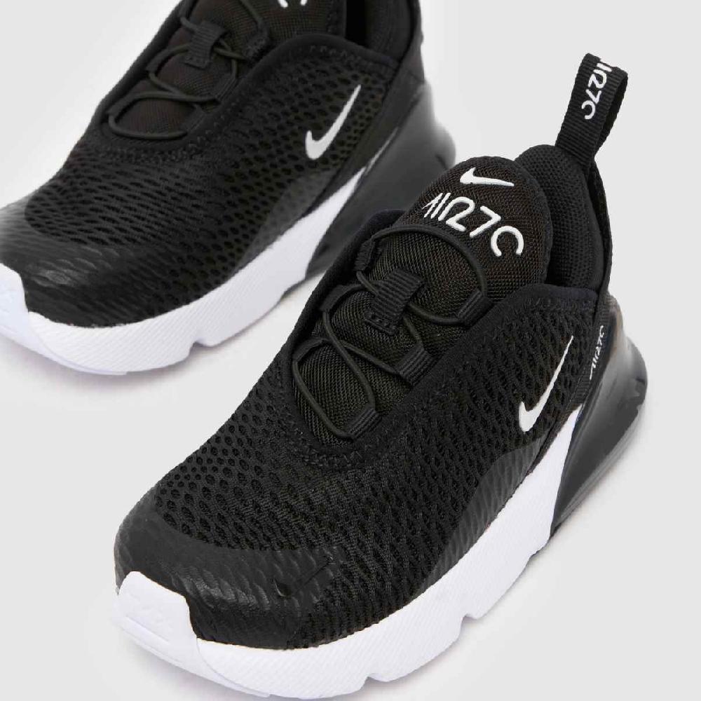 Schuh Nike Air Max 270 Toddler In Black & White