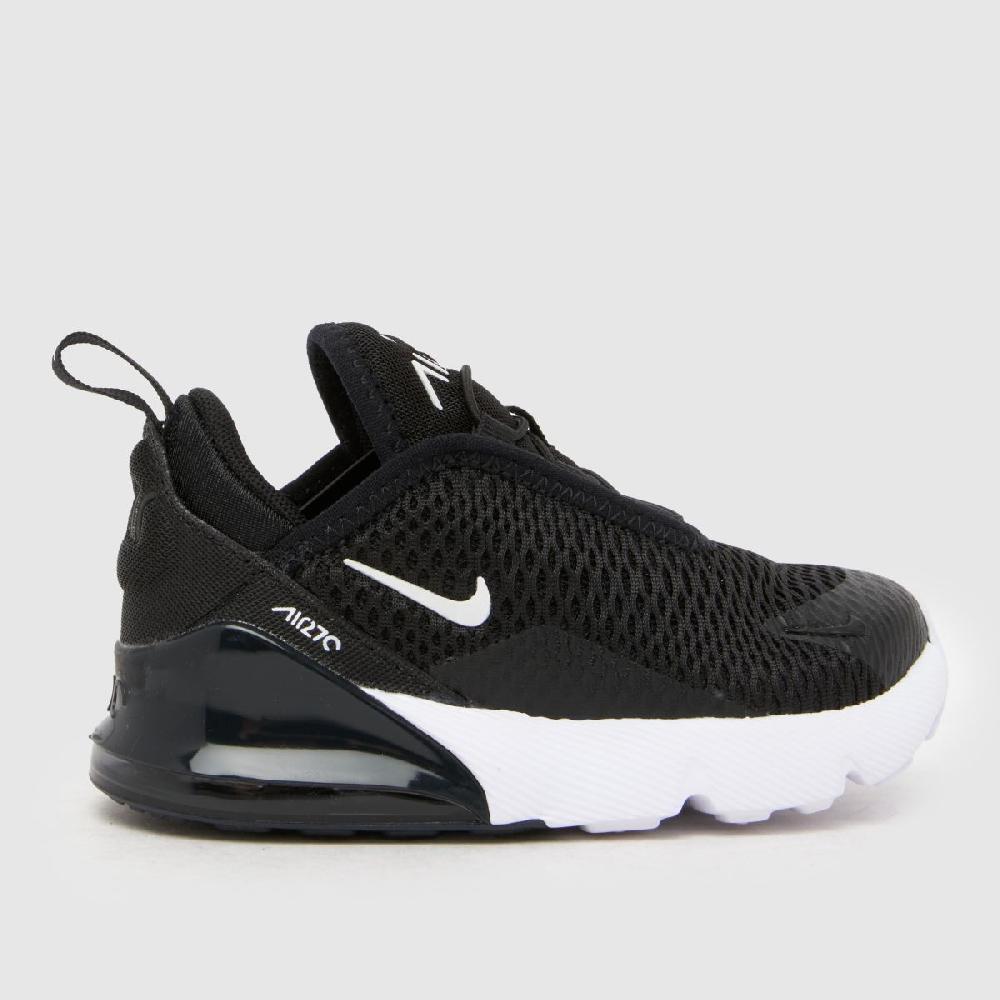 schuh Nike Air Max 270 Toddler in Black & White