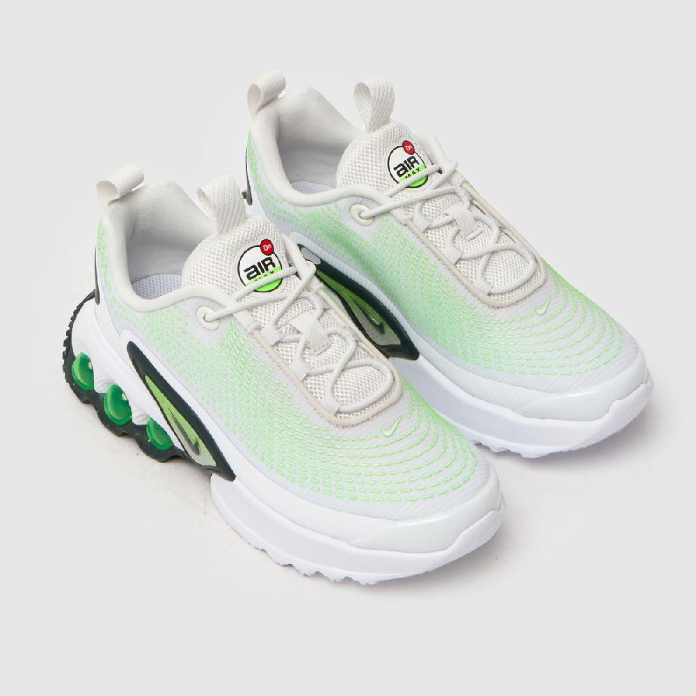 Schuh Nike Air Max DN Boys Junior In White & Green