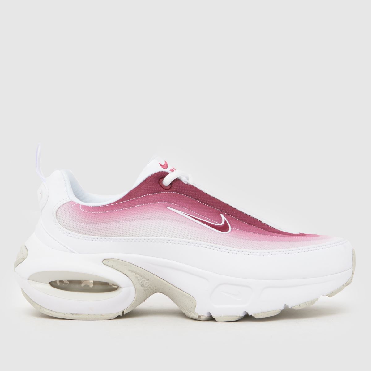 schuh Nike Air Max Portal in White & Burgundy