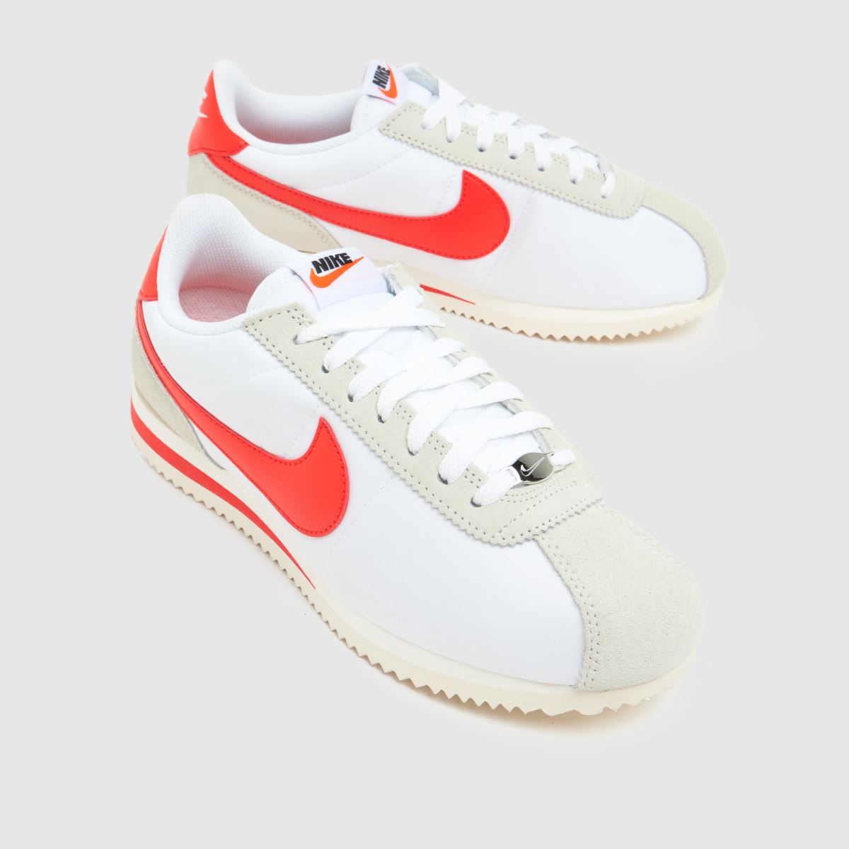 Schuh Nike Cortez In White & Red