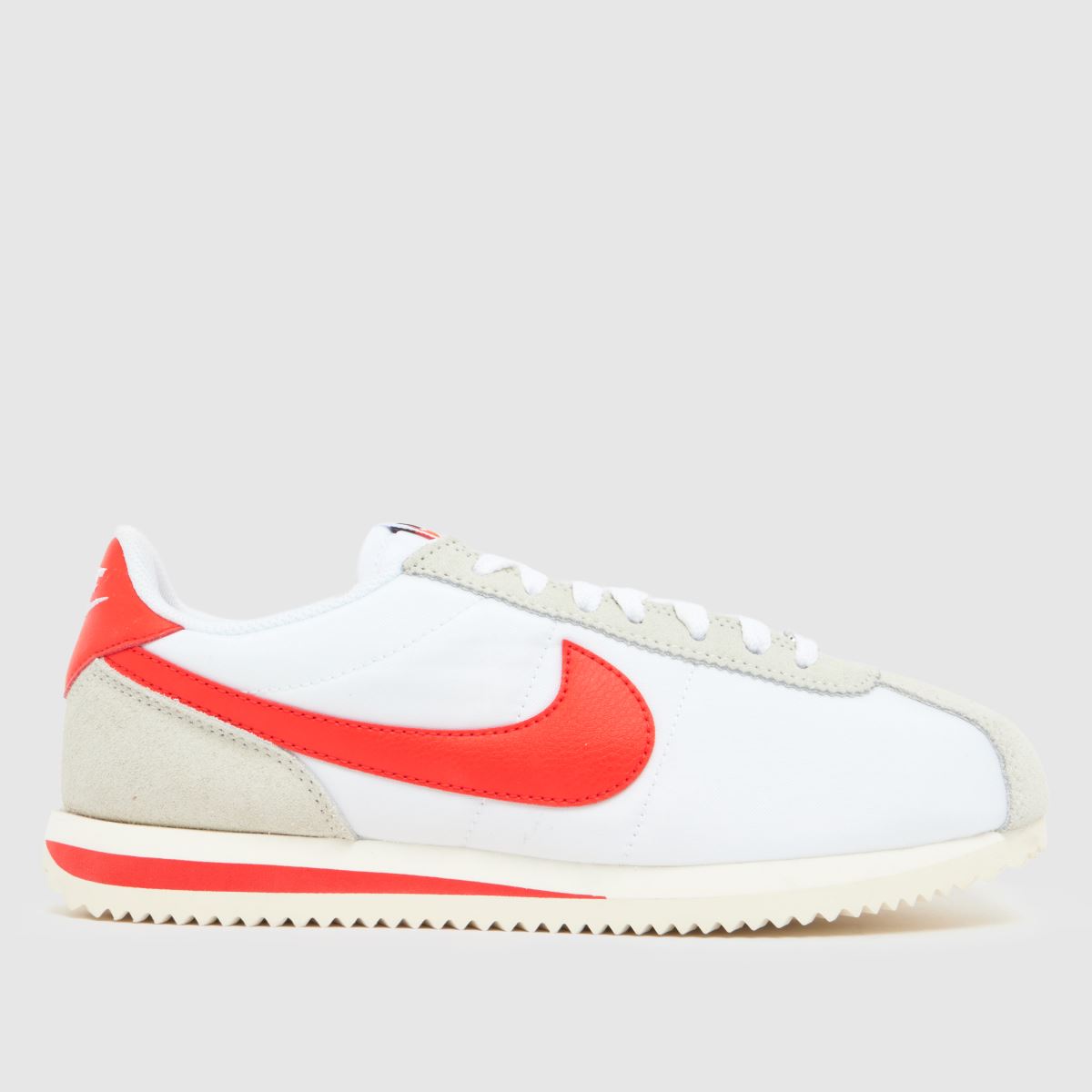 schuh Nike Cortez in White & Red