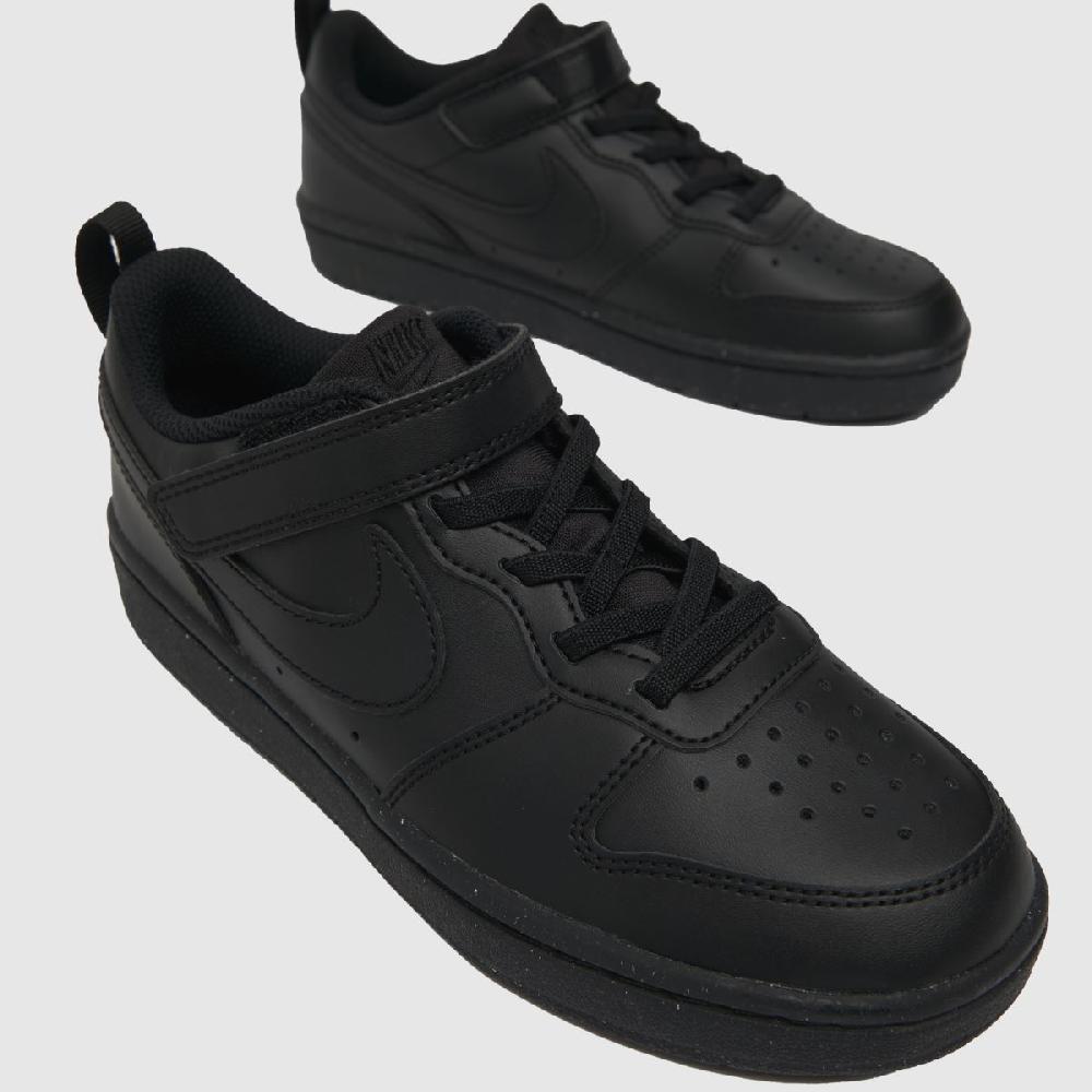 Schuh Nike Court Borough Low Junior In Black