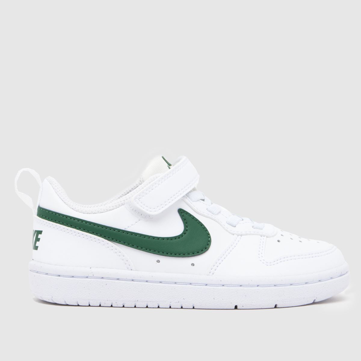 schuh Nike Court Borough Low Junior in White & Green