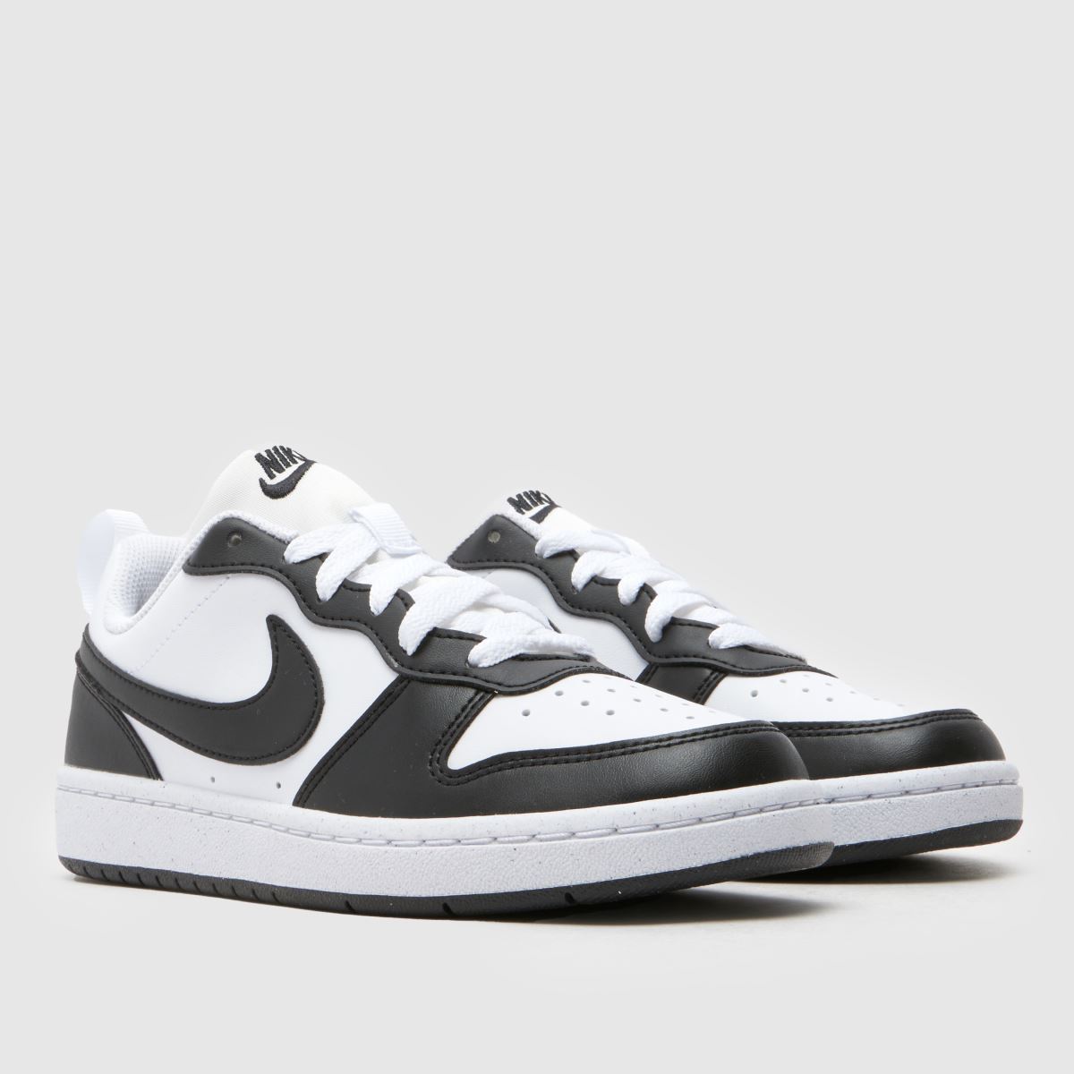 Schuh Nike Court Borough Low Youth In White & Black