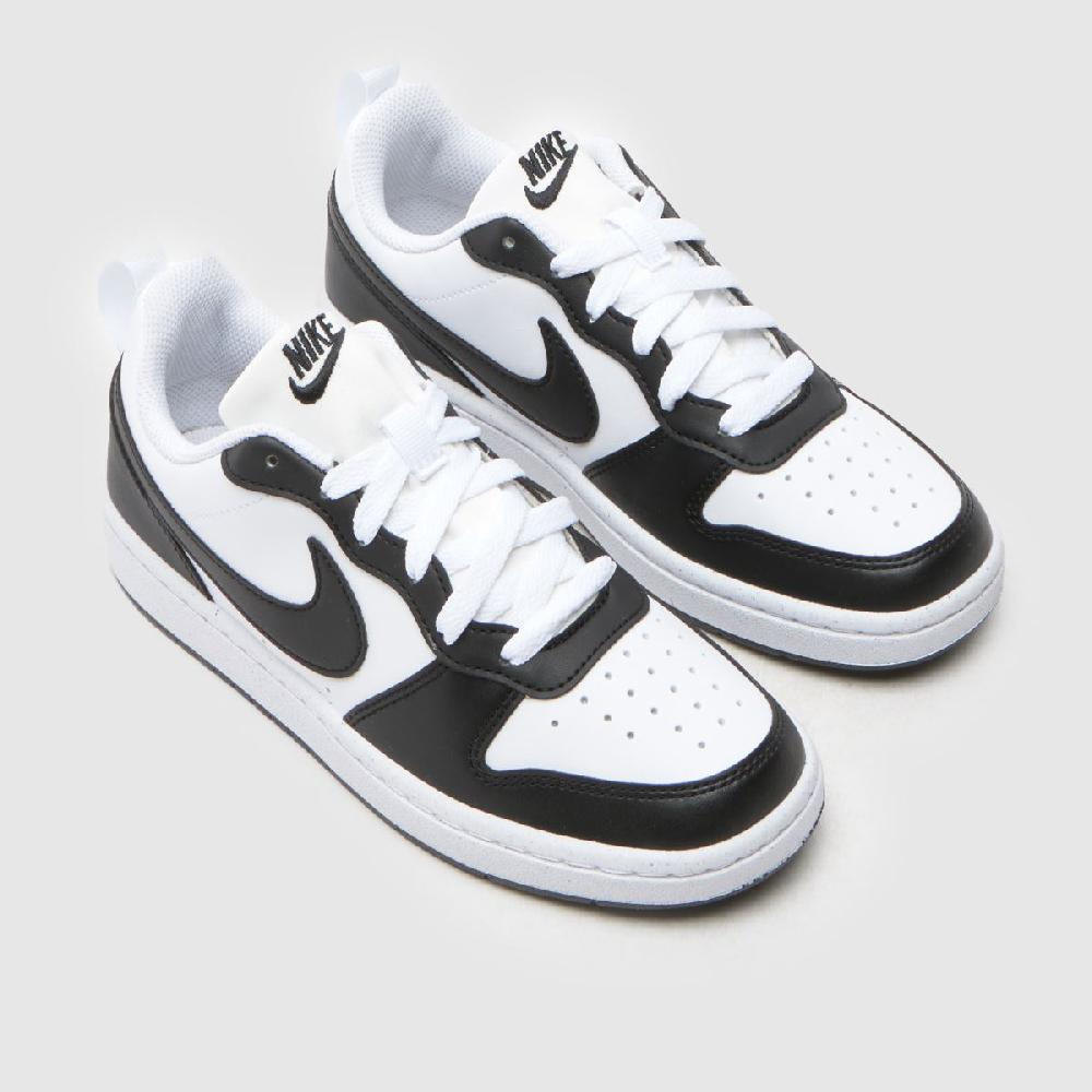 Schuh Nike Court Borough Low Youth In White & Black