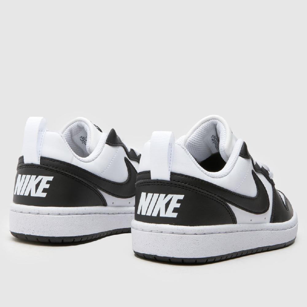 Schuh Nike Court Borough Low Youth In White & Black