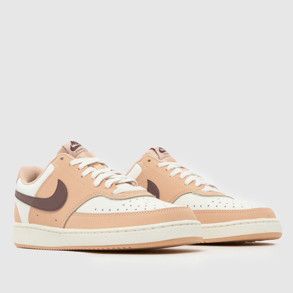 Schuh Nike Court Vision In Beige Multi