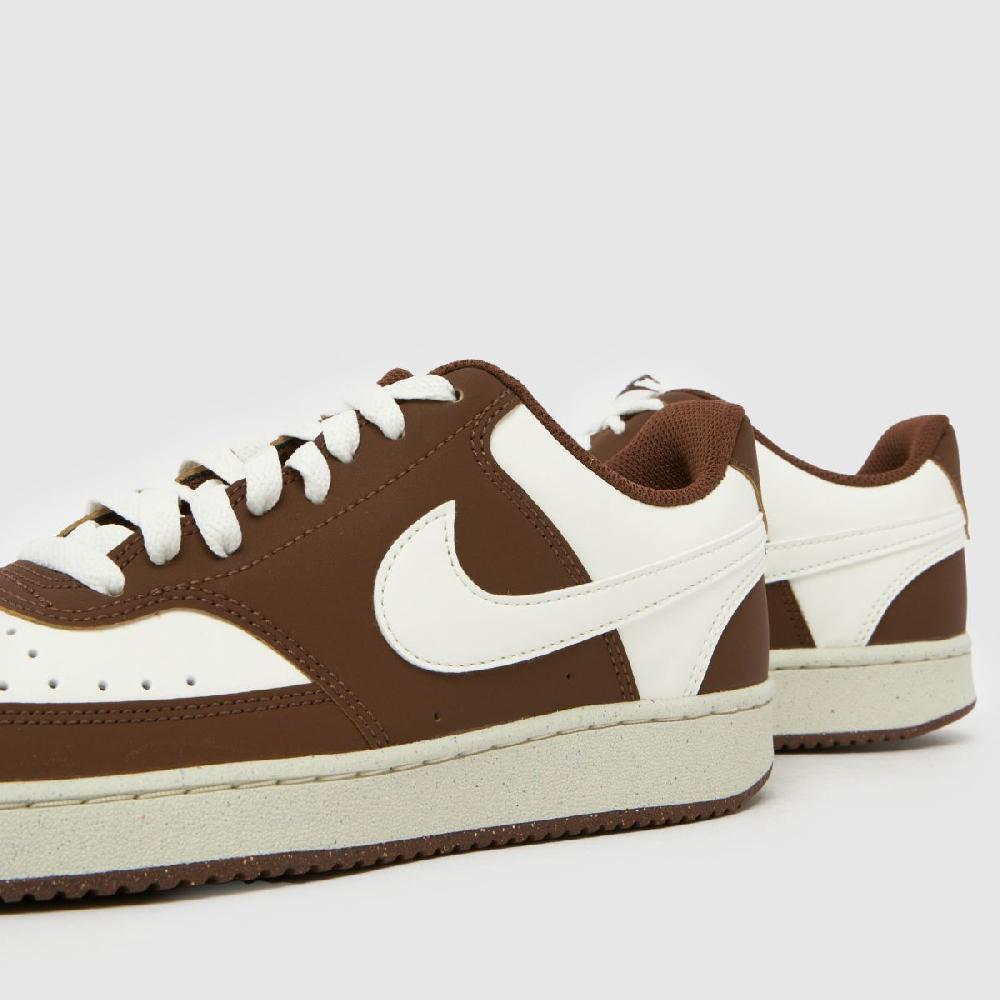Schuh Nike Court Vision In Brown & White