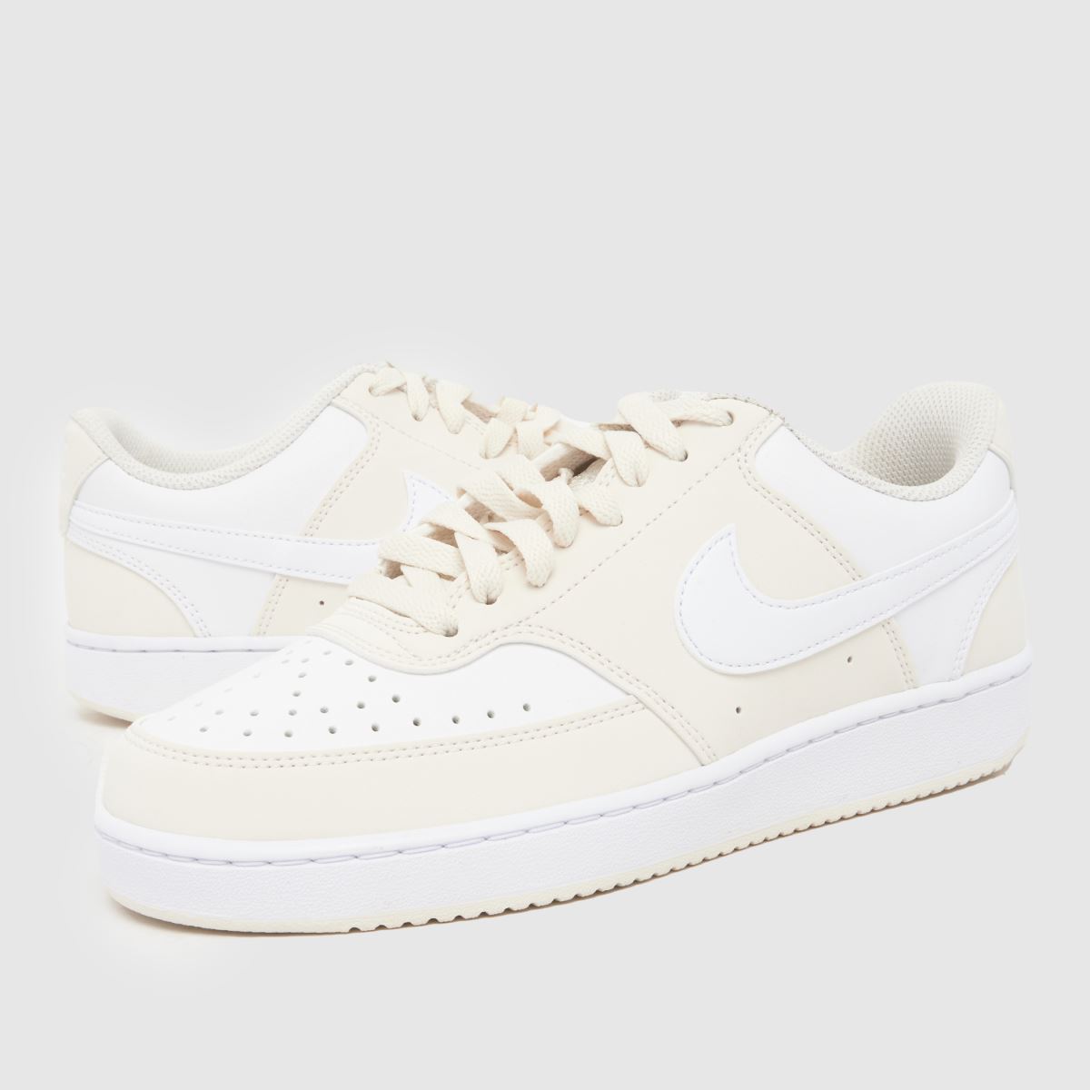 Schuh Nike Court Vision In White & Beige