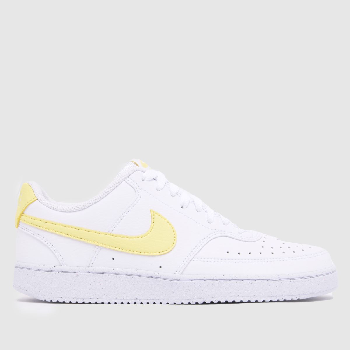 schuh Nike Court Vision in White & Yellow