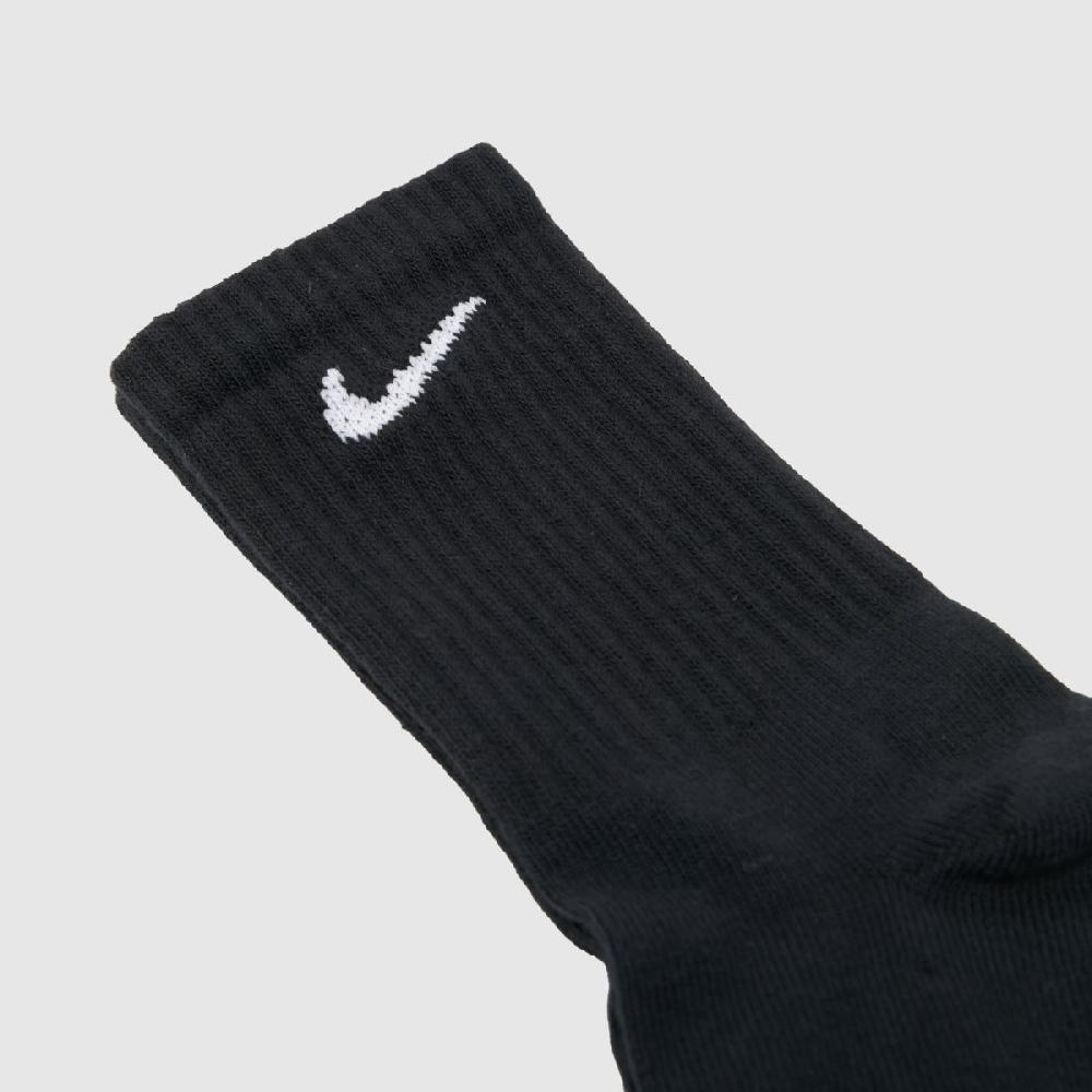 Schuh Nike Crew Socks 3 Pack In Black & White