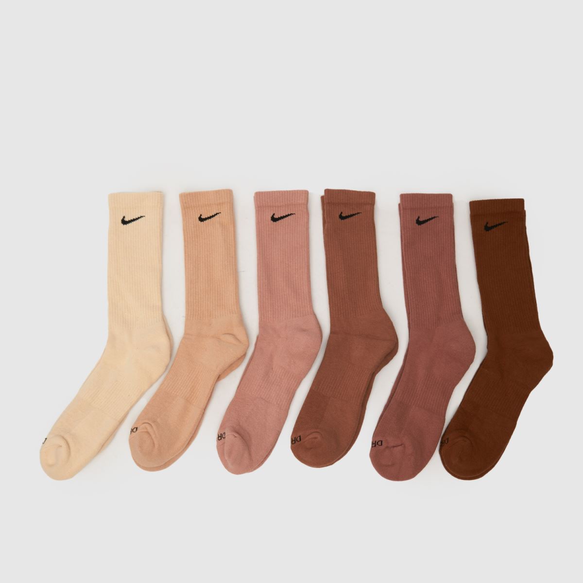 schuh Nike Crew Socks 6 Pack in Multi
