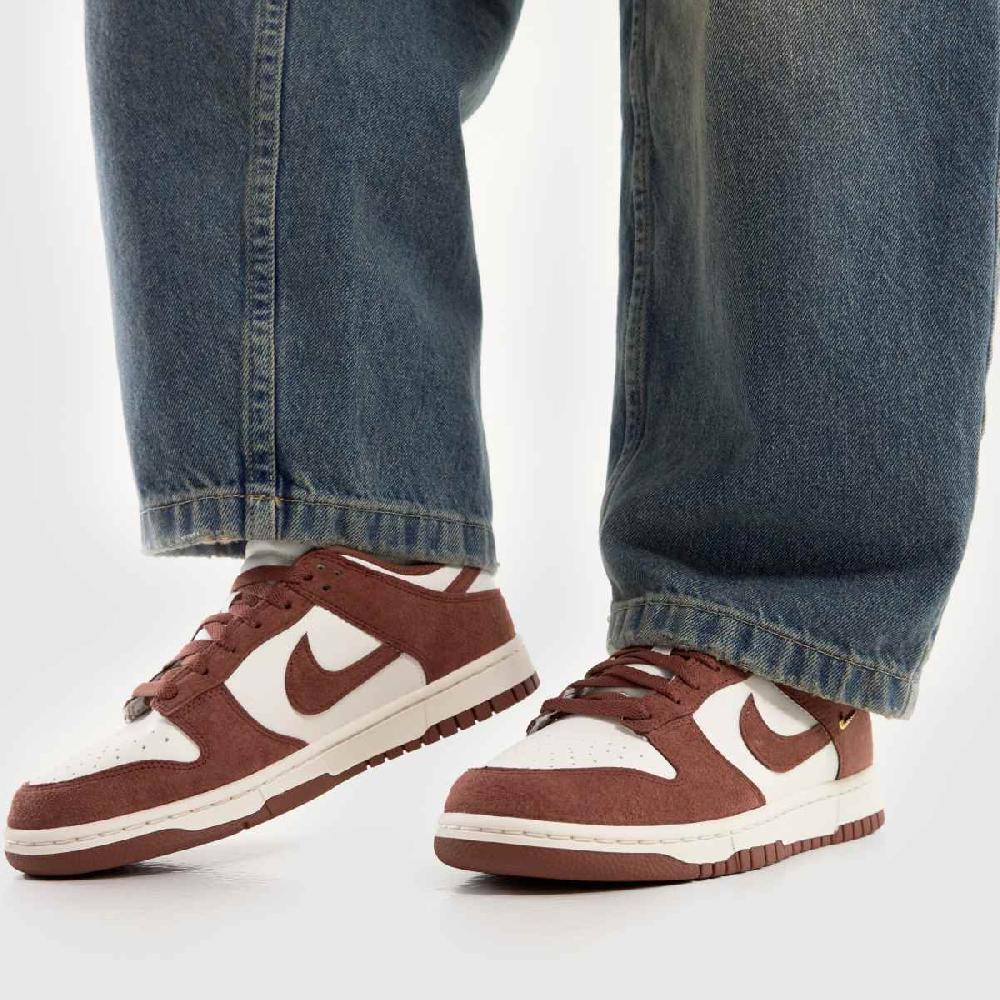 Schuh Nike Dunk In White & Burgundy