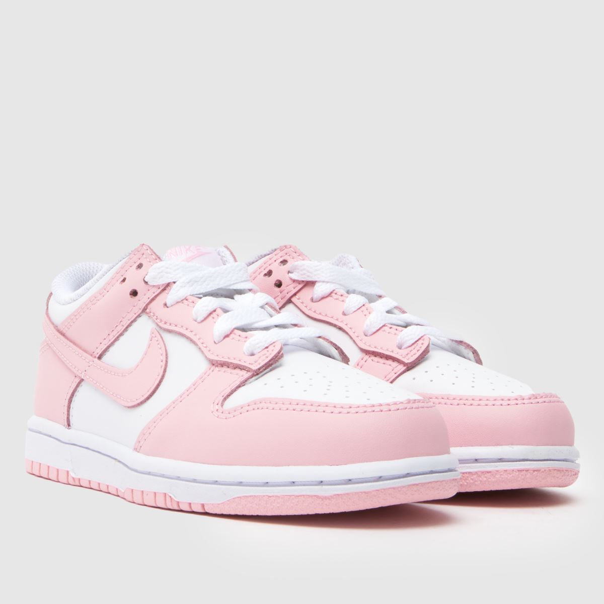 Schuh Nike Dunk Low Girls Junior In White & Pink