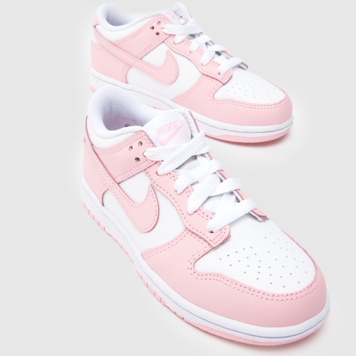 Schuh Nike Dunk Low Girls Junior In White & Pink