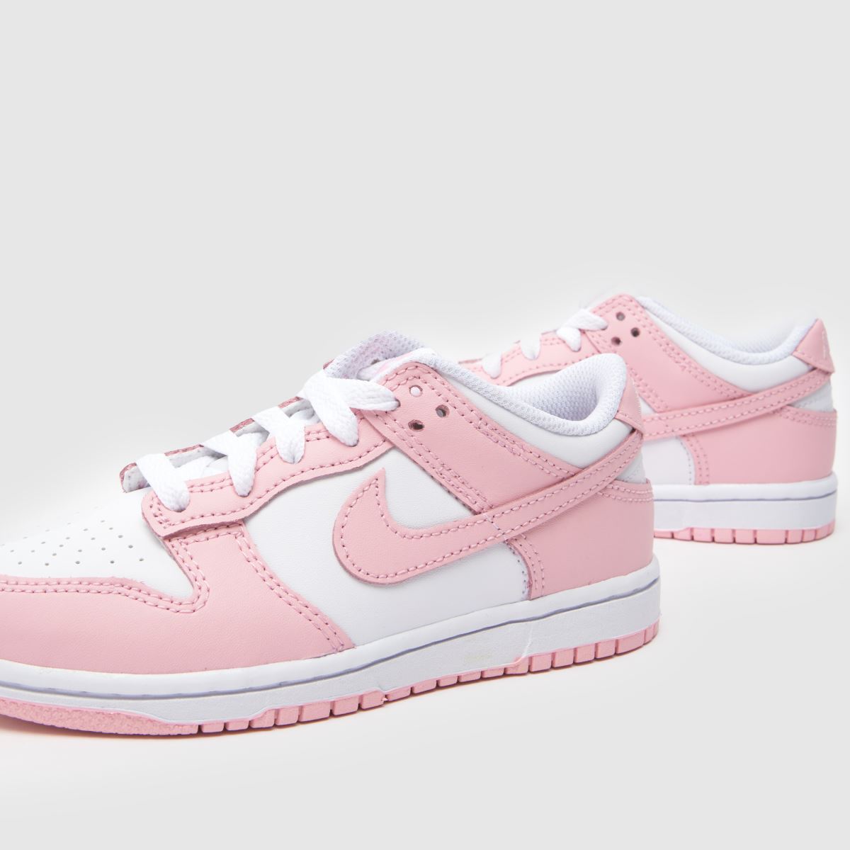 Schuh Nike Dunk Low Girls Junior In White & Pink