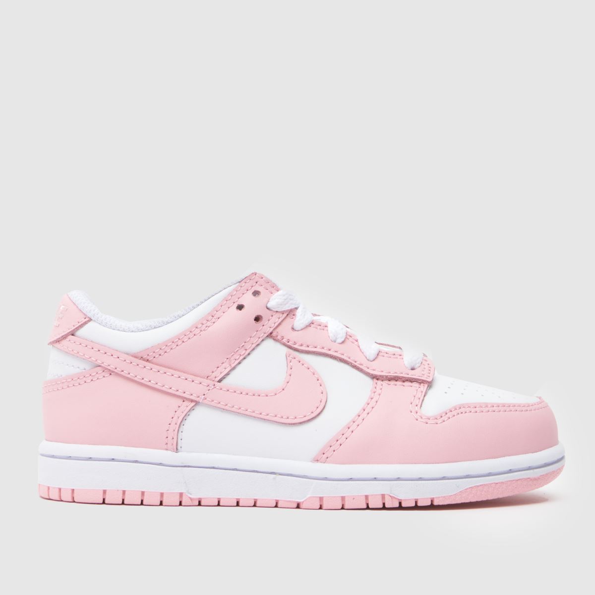 schuh Nike Dunk Low Girls Junior in White & Pink
