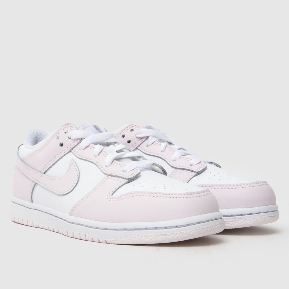 Schuh Nike Dunk Low Girls Junior In White & Purple