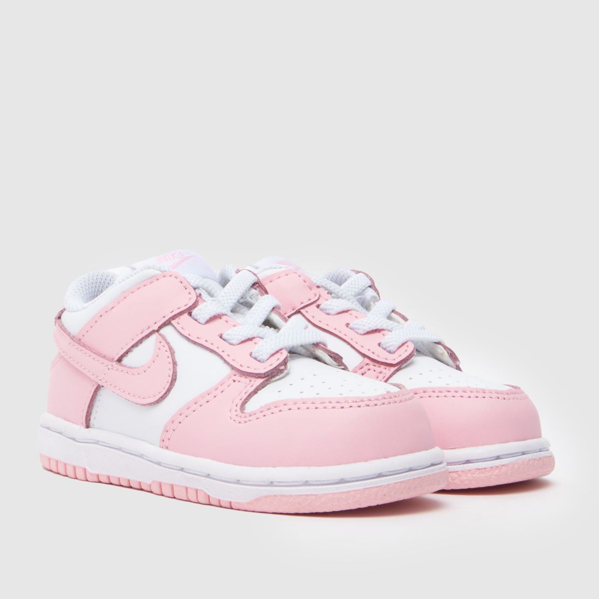 Schuh Nike Dunk Low Girls Toddler In White & Pink