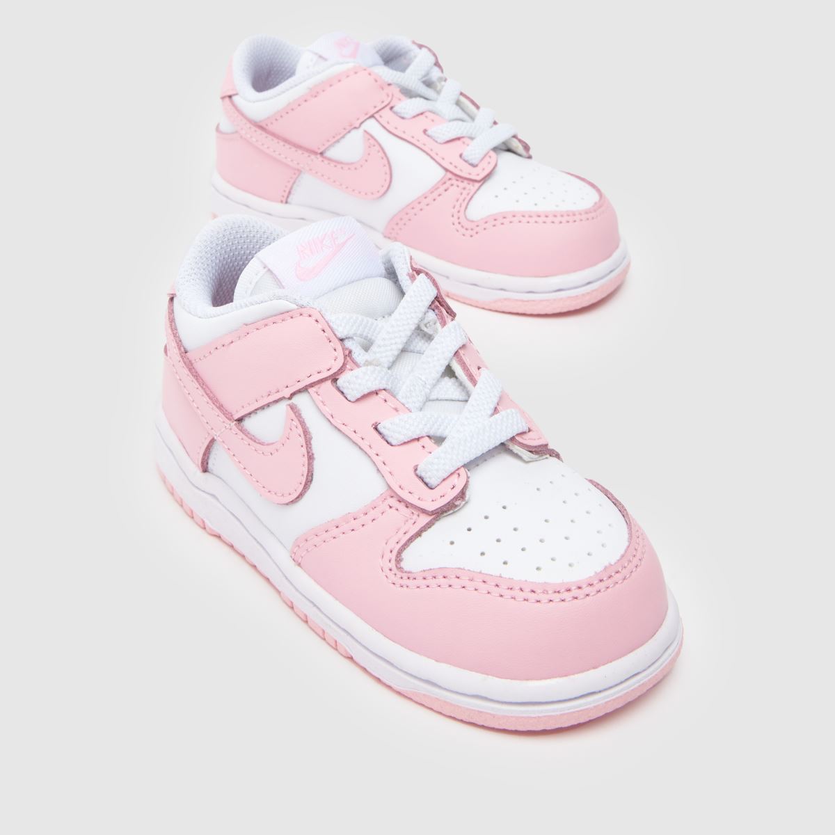Schuh Nike Dunk Low Girls Toddler In White & Pink