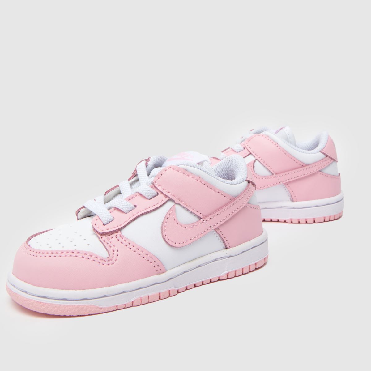 Schuh Nike Dunk Low Girls Toddler In White & Pink