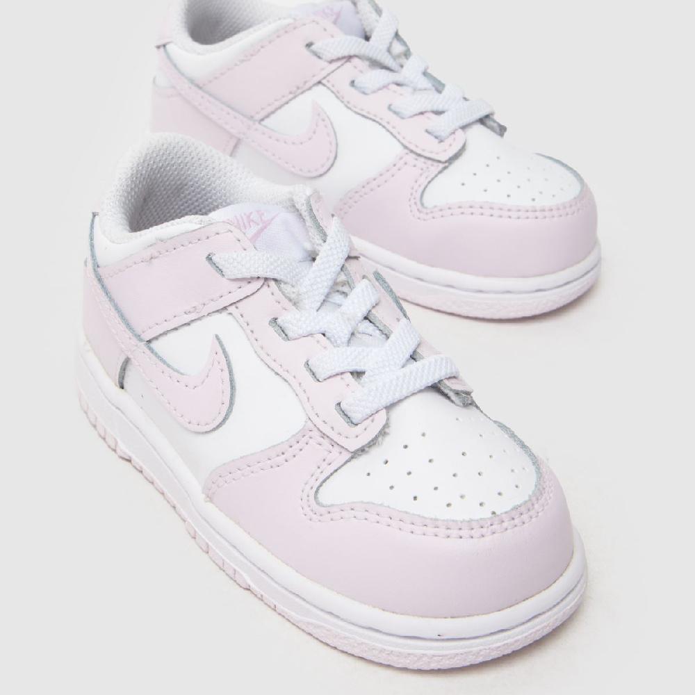 Schuh Nike Dunk Low Girls Toddler In White & Purple