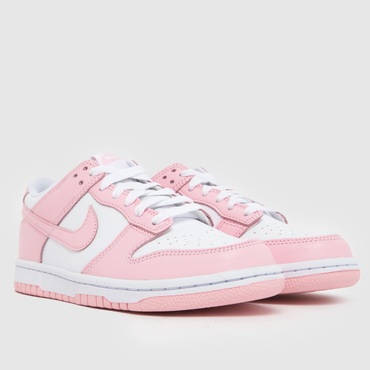 Schuh Nike Dunk Low Girls Youth In White & Pink