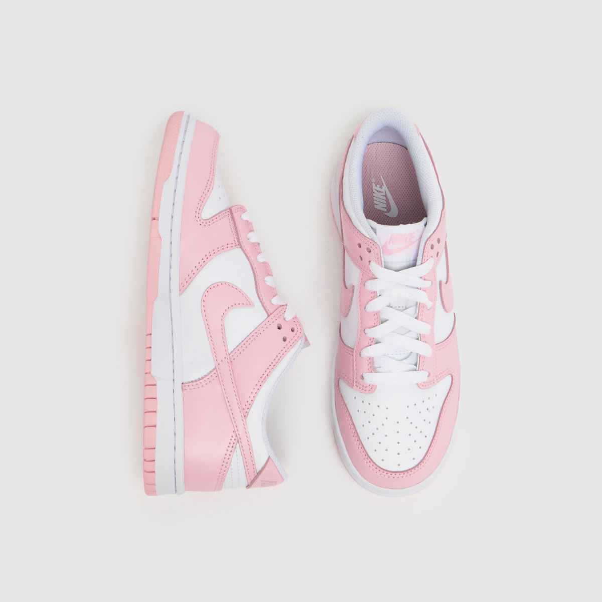 Schuh Nike Dunk Low Girls Youth In White & Pink