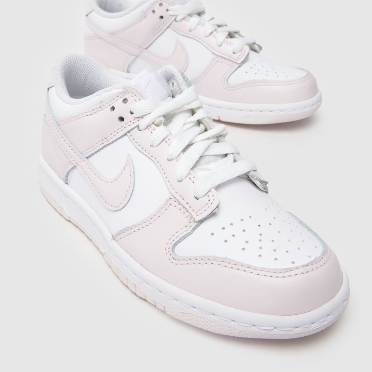 Schuh Nike Dunk Low Girls Youth In White & Purple