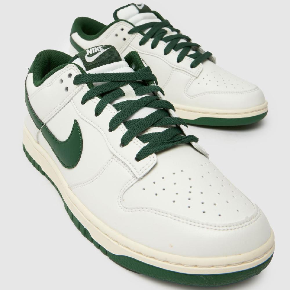 Schuh Nike Dunk Low In White & Green