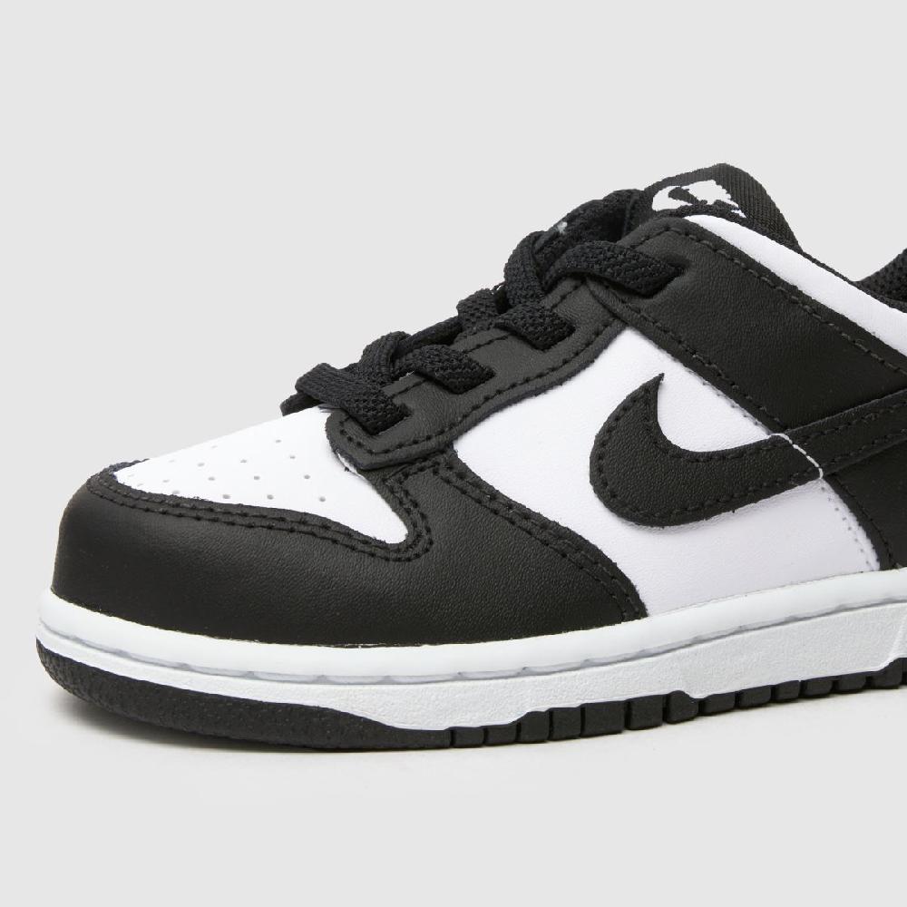 Schuh Nike Dunk Low Toddler In White & Black