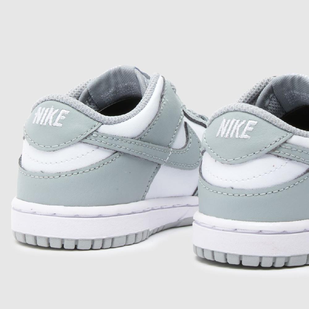 Schuh Nike Dunk Low Toddler In White & Grey