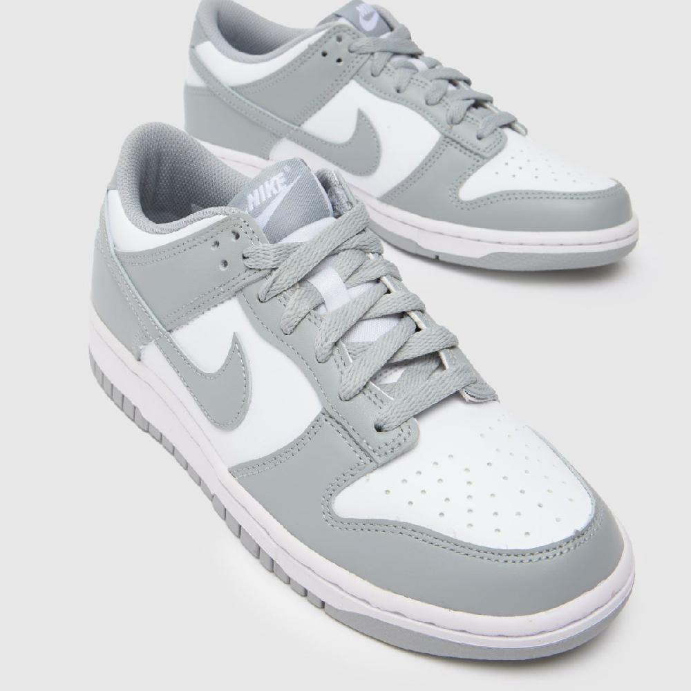 Schuh Nike Dunk Low Youth In White & Grey