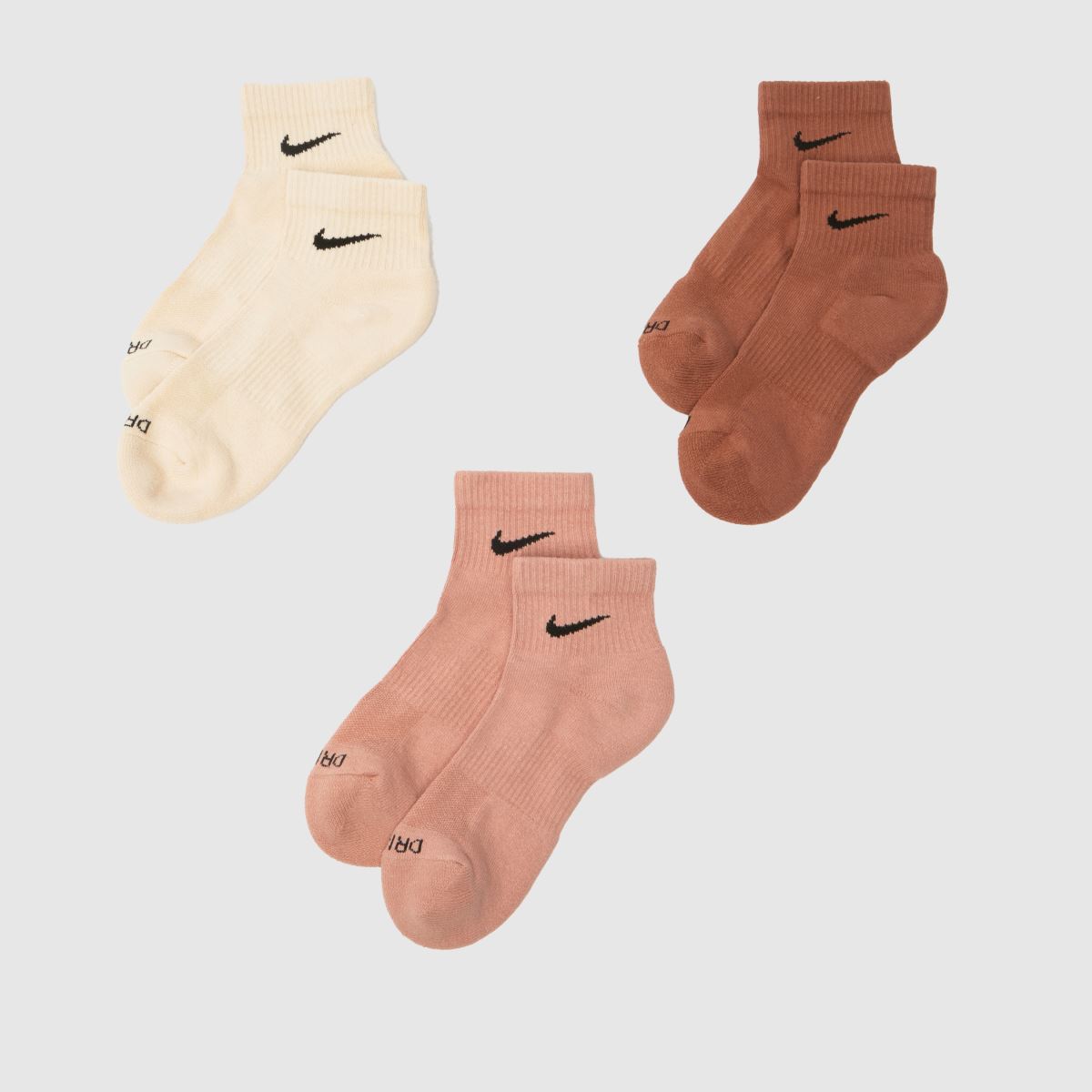 schuh Nike Everyday Ankle Socks 3 Pack in Multi