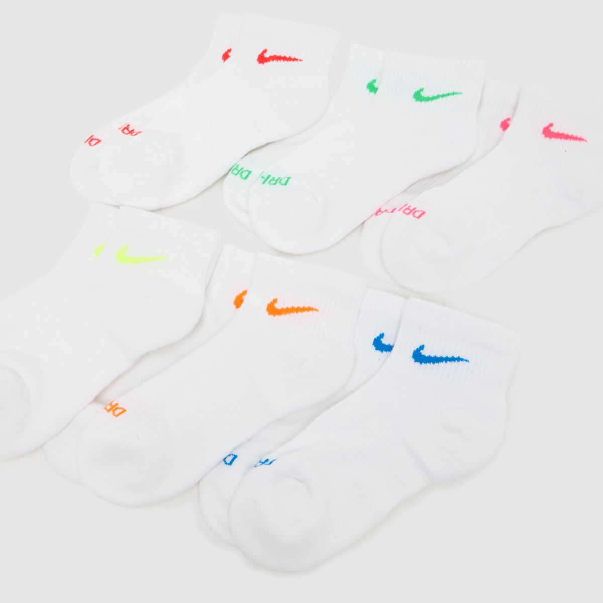 Schuh Nike Everyday Ankle Socks 6 PK In Multi