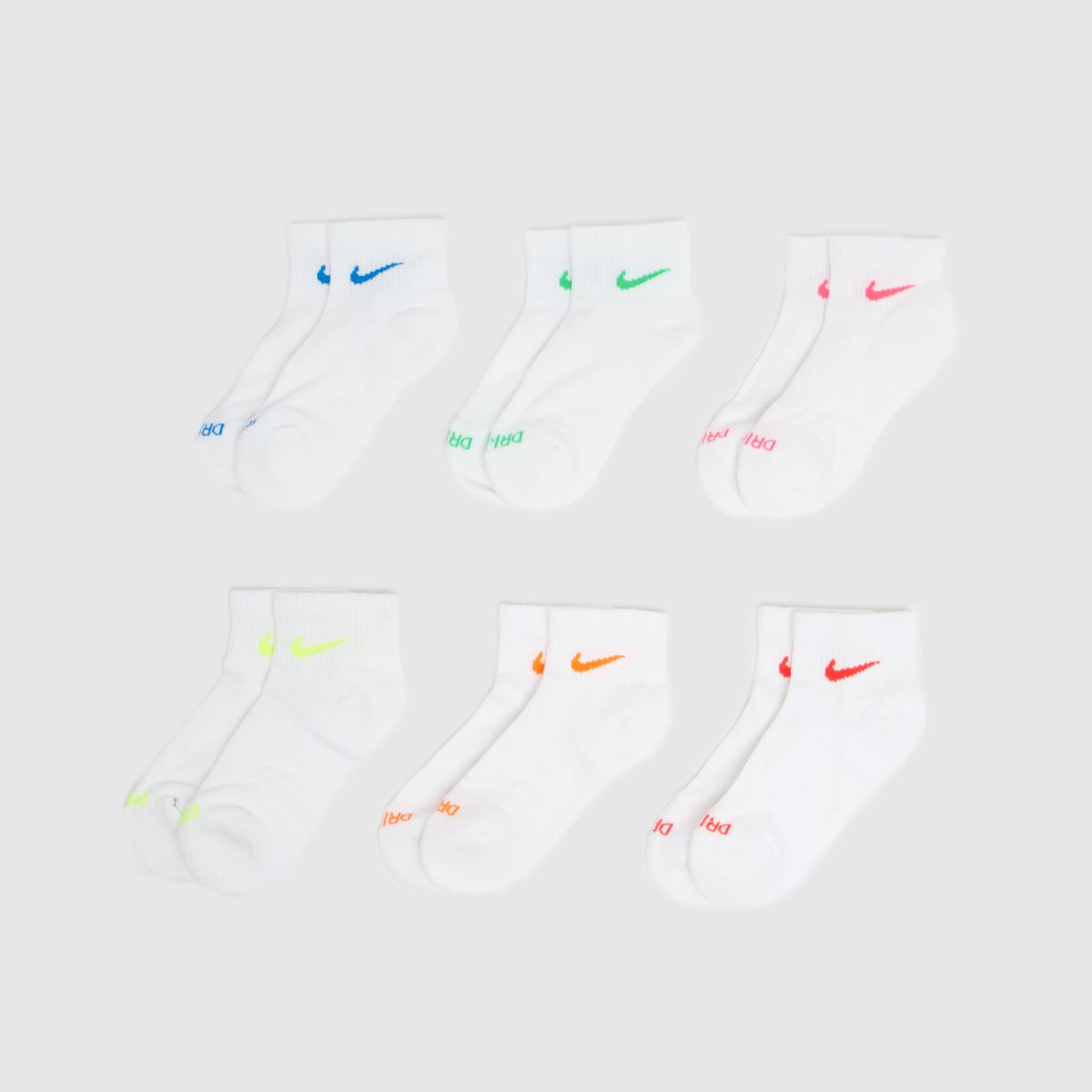 schuh Nike Everyday Ankle Socks 6 PK in Multi