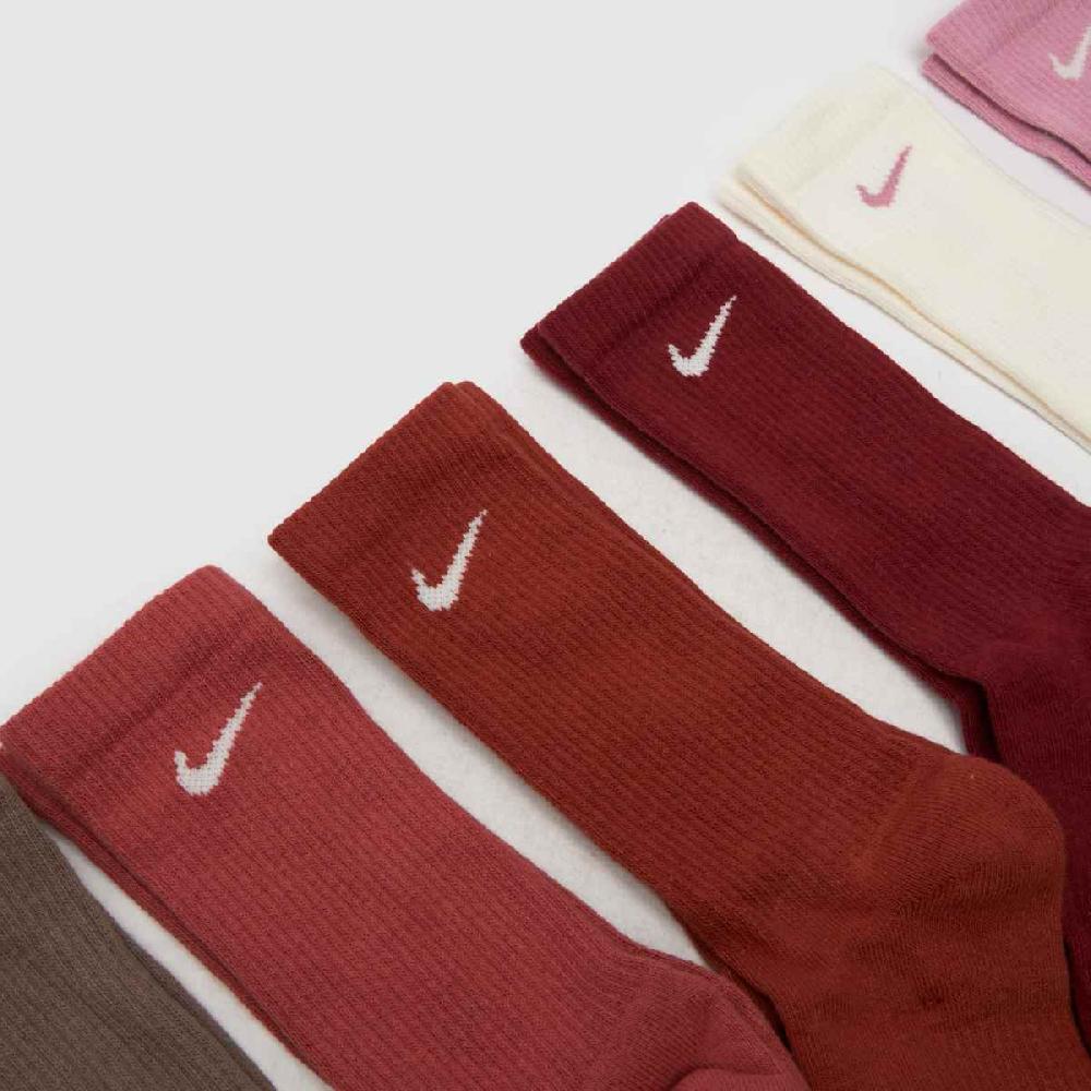 Schuh Nike Everyday Crew Sock 6 Pack In Pink Multi