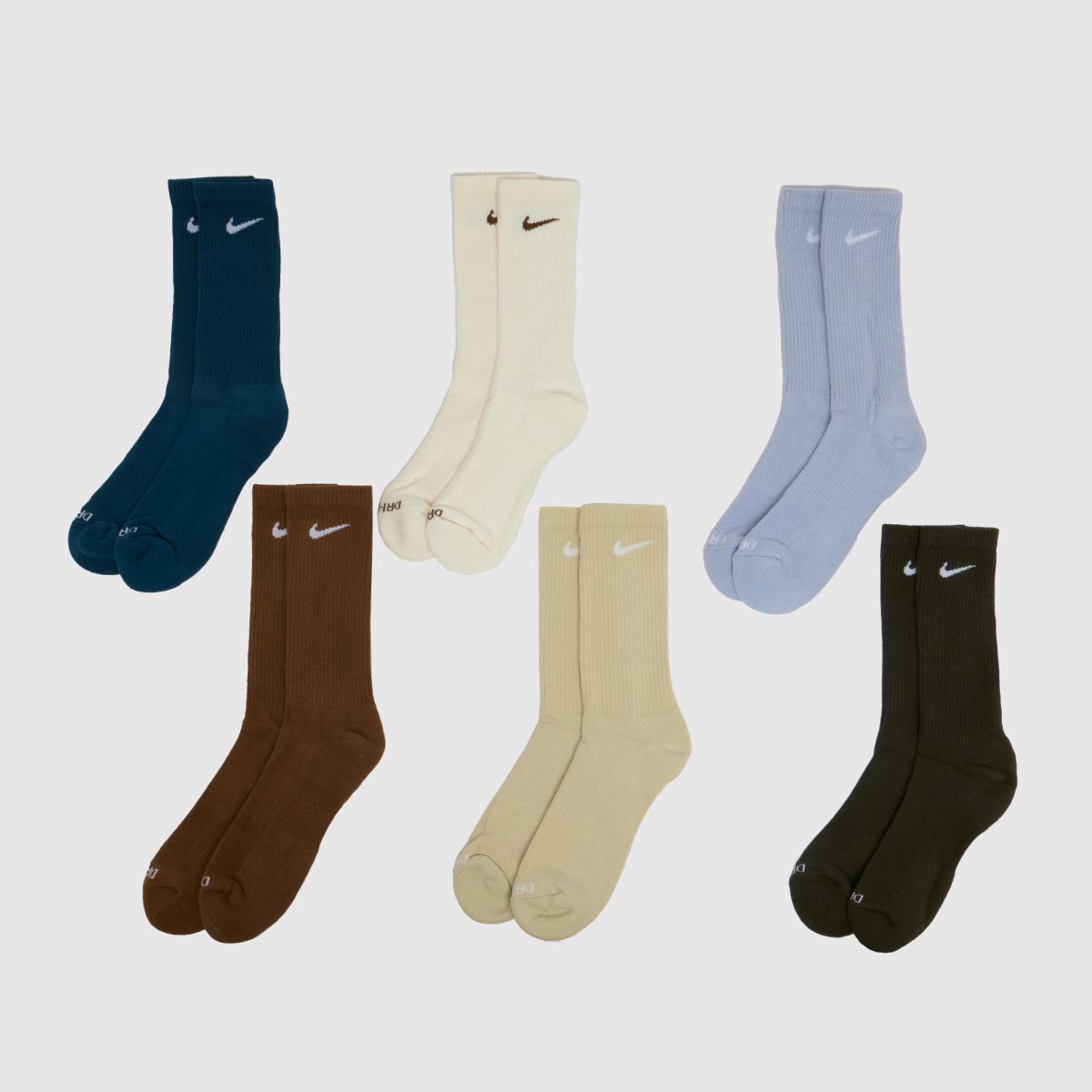 schuh Nike Everyday Plus Crew Socks 6 PK in Multi