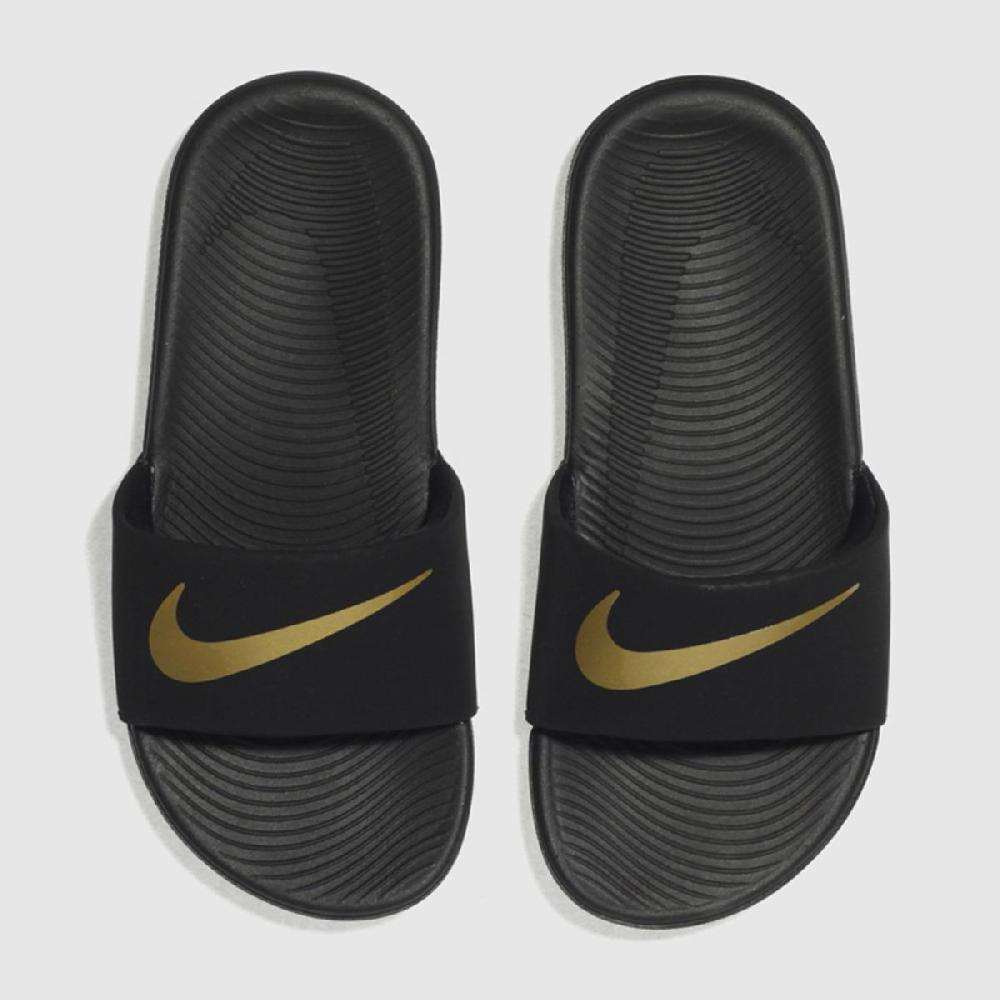 schuh Nike Kawa Junior in Black & Gold