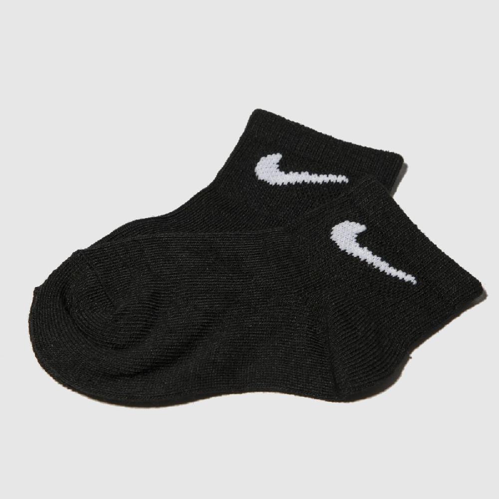 Schuh Nike Kids Ankle Socks 6 Pack In Black & White