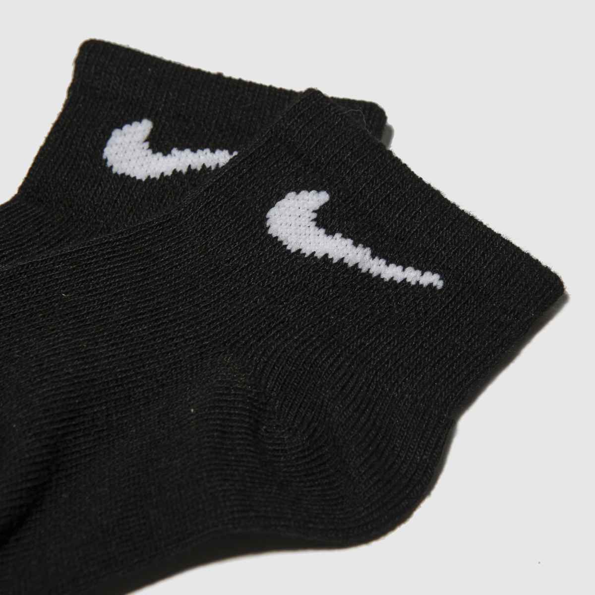 Schuh Nike Kids Ankle Socks 6 Pack In Black & White