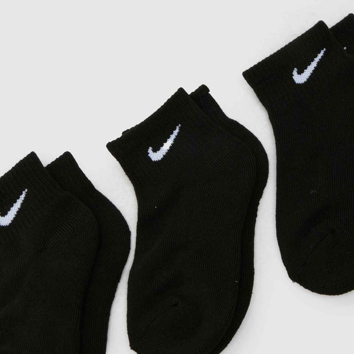 Schuh Nike Kids Basic Ankle Socks 3 Pack In Black